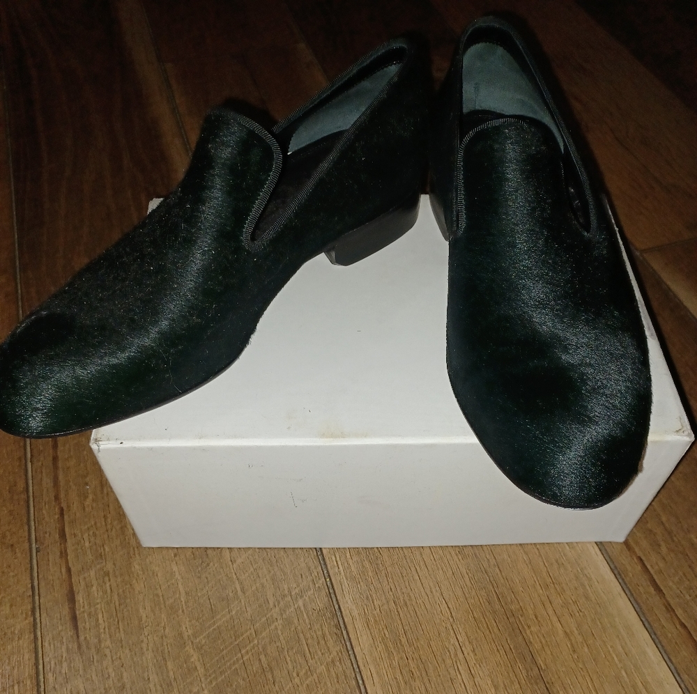 Celine fur loafers